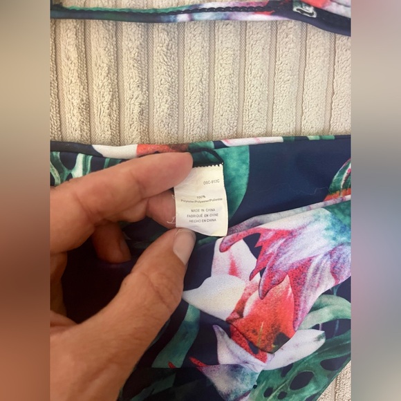 Tropical Floral Triangle Bikini Small - Picture 9 of 10